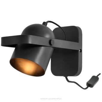 Lampa ścienna Nesvik wys. 23 cm Black 29200