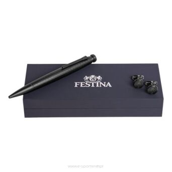 Zestaw upominkowy Festina długopis i spinki do mankietów - FJM221A + FSW3454A