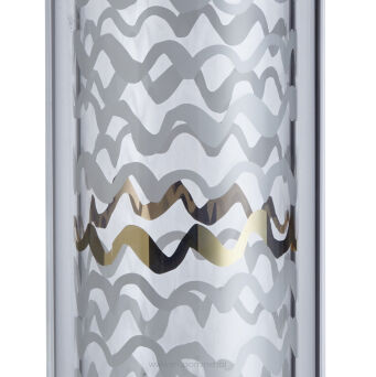 Butelka z podwójną ścianką i zaparzaczem FlowTea 350-400ml Black&White 50017
