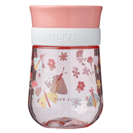 Kubek dziecięcy treningowy do nauki picia MIO Flowers & Butterflies 300ml 108016065243