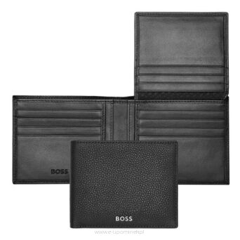 Card wallet with flap Classic Grained Black