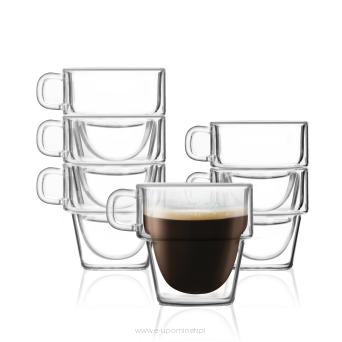 Komplet 6 szklanek do espresso z podwójną ścianką 150ml Senso 27435