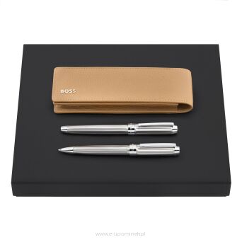 Zestaw upominkowy Hugo Boss etui piśmiennicze, pióro wieczne i długopis HLD417X + HSS4612B + HSS4614B