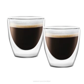 Zestaw 2 filiżanek do espresso z podwójną ścianką Amo 80 ml 25837