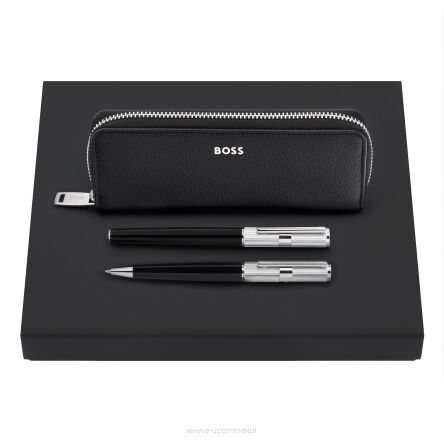 Zestaw upominkowy Hugo Boss etui piśmiennicze, pióro wieczne i długopis HLU417A + HSV4722C + HSV4724C