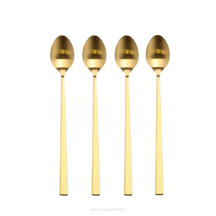 Zestaw 4 sztuk  łyżeczek do latte 20 cm Brass 23284