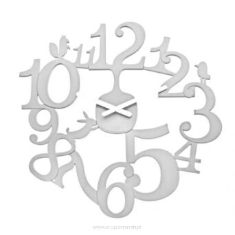 Zegar ścienny Pi:p biały 2327525