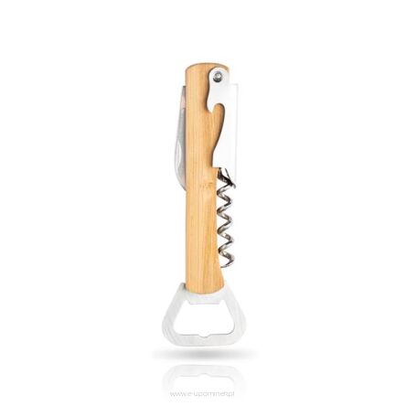 Otwieracz do butelek z bambusową rączką / Bamboo Opknife