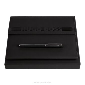 Zestaw upominkowy HUGO BOSS teczka A5 i pióro kulkowe - HDM309A + HSV3065A