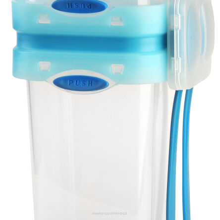 Lunchbox ze sztućcami 230+650ml Foodie Push&Push 26506 mix